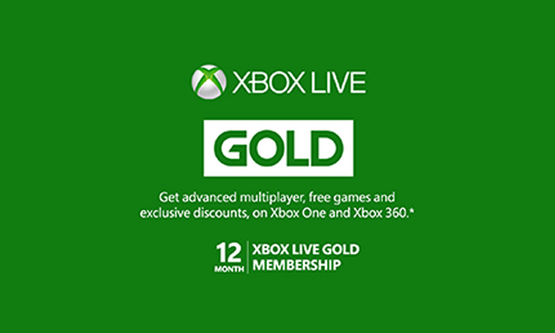 Xbox Live 12 Month Gift Card